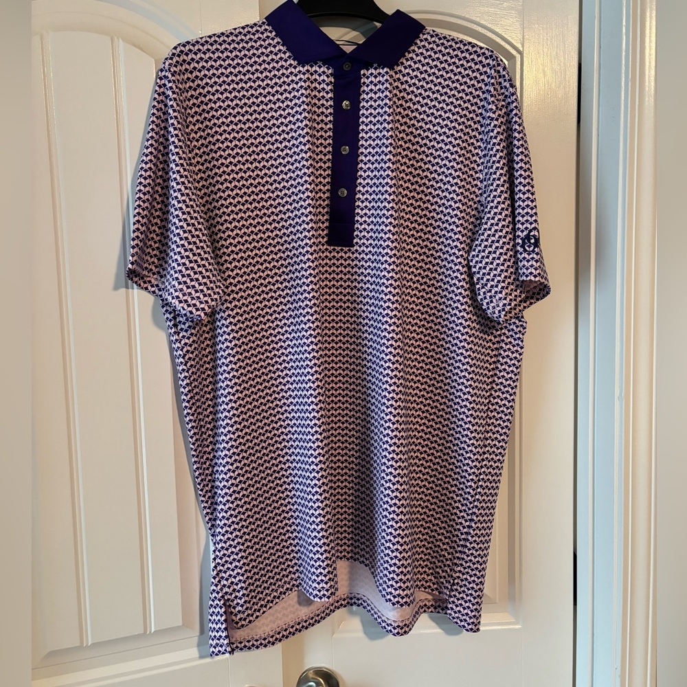 Greyson Mens XL Purple Stinger Polo